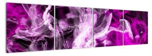 Obraz - fialový kouř (160x40cm)