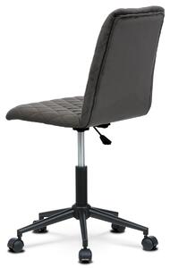 Kancelářská židle dětská, potah šedá sametová látka KA-T901 GREY4