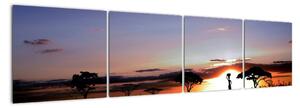Západ slunce - obraz (160x40cm)