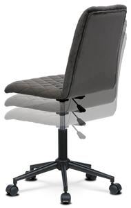 Kancelářská židle dětská, potah šedá sametová látka KA-T901 GREY4