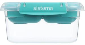 Sistema Dělený vodotěsný box na jídlo To Go STAX, 1,15 l, zelená