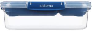Sistema Sada 4 ks Dělený vodotěsný box na jídlo To Go STAX 2x 2,2 l, 2x 1 l, modrá