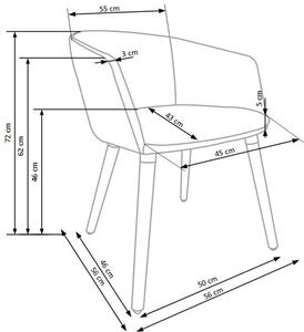 Halmar Jídelní židle K266, béžová