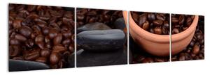 Kávová zrna - obraz (160x40cm)