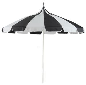 Slunečník 245 cm MINOA Černá/Bílá