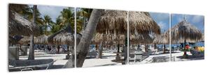 Plážový resort - obrazy (160x40cm)