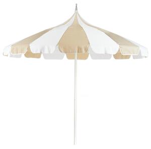 Slunečník 245 cm MINOA Bílá/Béžová