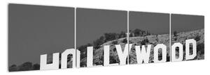 Nápis Hollywood - obraz (160x40cm)