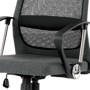 Kancelářská židle, šedá látka a černá síťovina KA-Z206 GREY