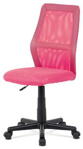 Dětská židle, potah růžová látka, síťovina KA-Z101 PINK