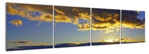Západ slunce na moři - obraz na zeď (160x40cm)