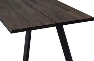 Tmavě hnědý dubový jídelní stůl ROWICO FRED 170 x 95 cm