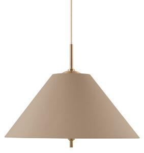 Závěsná svítidlo Globen Lighting, IRIS, stmívatelné, Hnědá / Rezavá, Obývací pokoj, Tkanina / Textil, Skandinávský