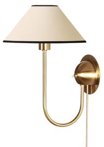 Nástěnná Svítidla Globen Lighting, IRIS, Béžová, Obývací pokoj, Tkanina / Textil, Skandinávský