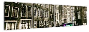 Obraz ulice Amsterdamu (160x40cm)