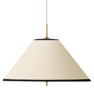 Závěsná svítidlo Globen Lighting, IRIS, stmívatelné, Béžová, Obývací pokoj, Tkanina / Textil, Skandinávský