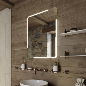 Zrcadlo do koupelny 60x80 s osvětlením v rozích NIMCO ZP 15002