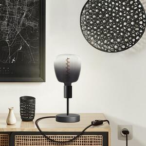 Kovová stolní lampa retro Alzaluce Metal Bona Barva: černá, Ovládání: Stmívač