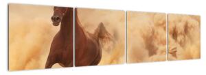 Cválající kůň - obraz (160x40cm)