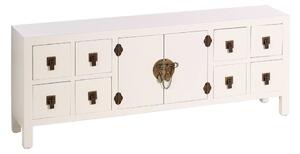 Bílá nízká komoda 130x50,5 cm Oriente – Ixia
