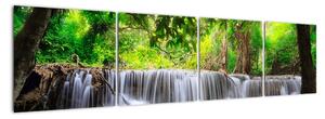 Vodopád - moderní obraz (160x40cm)