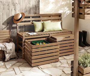 Zahradní lavička »Lenja« s prostorem na sezení a úložným prostorem