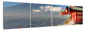 Hora Fuji - moderní obraz (160x40cm)