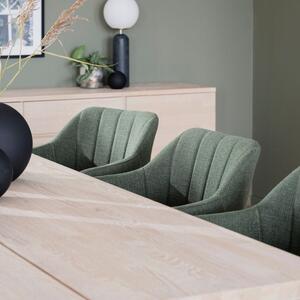Zelená látková jídelní židle ROWICO BOLTON