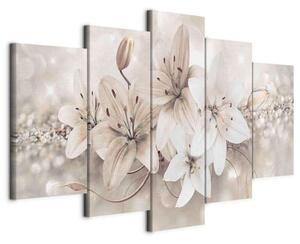 MALBA NA PLÁTNĚ, květiny, 100/50/1.2 cm artgeist - Online Only dekorace, Online Only
