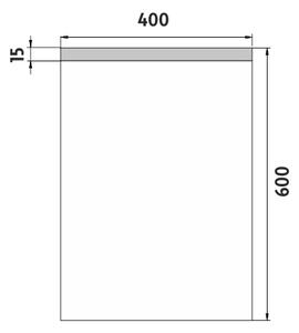 Nimco Koupelnové podsvícené LED zrcadlo ZP 8000, 40 x 60 cm