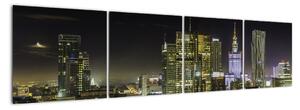 Obraz nočního města (160x40cm)