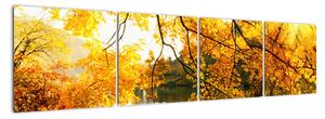 Podzimní krajina - obraz (160x40cm)