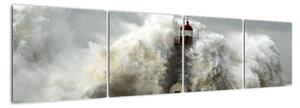 Maják na moři - obraz (160x40cm)