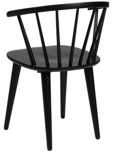Černá dřevěná jídelní židle ROWICO CARMEN