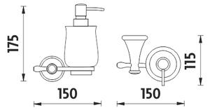 Dávkovač tekutého mýdla, pumpička plast LA 19031K-26 - Nimco