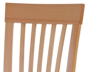 Jídelní židle BC-3950 BUK3 masiv buk, barva buk, látka béžová, VÝPRODEJ