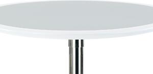 Barový stůl AUB-6050 WT stříbrný a bílý plast/chrom