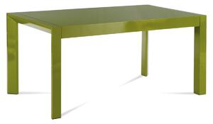 Jídelní stůl rozkládací vysoký lesk zelený WD-5829 GRN