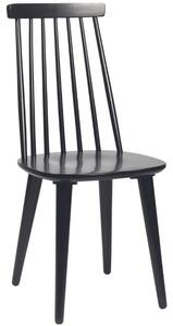 Černá kaučuková jídelní židle ROWICO LOTTA
