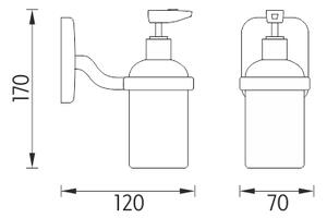 Dávkovač tekutého mýdla, pumpička plast SI 7231C-P-26 - Nimco