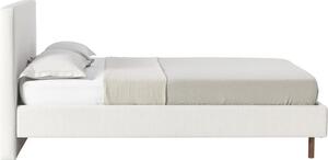 Čalouněná postel s dřevěnými nohami Giulia