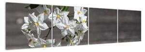 Obrazy květiny (160x40cm)