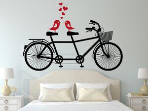 Zamilované kolo - Samolepka na zeď - 100x70cm