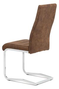 Jídelní židle látková hnědá DCH-451 BR3