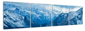 Panorama hor v zimě - obraz (160x40cm)
