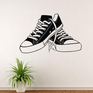 Boty tenisky - vinylová samolepka na zeď - 125x80cm
