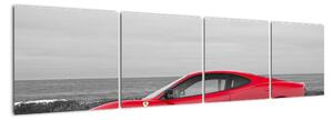 Červené Ferrari - obraz (160x40cm)