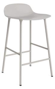 Normann Copenhagen Barová židle Form 65 cm Steel, warm grey