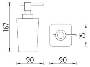 Nimco Dávkovač tekutého mýdla, pumpička plast EL 3031-55