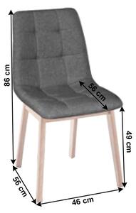 Tempo Kondela Jídelní sestava Galio, stůl + 4 židle, buk/šedá